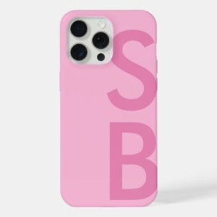 Modernes Minimalistisches Anfangsmonogramm iPhone 15 Pro Max Hülle