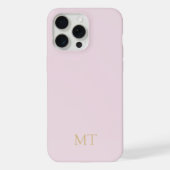 Modernes Minimalistisches Anfangsmonogramm iPhone Hülle (Rückseite)