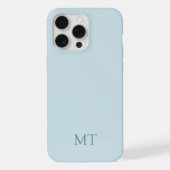 Modernes Minimalistisches Anfangsmonogramm iPhone Hülle (Rückseite)