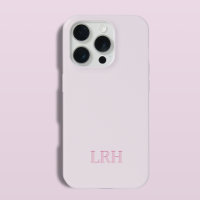 Modernes Minimalistisches Anfangsrosa Monogramm