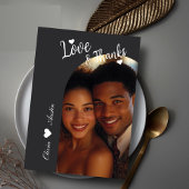 Modernes Minimalistisches Arch Foto Elegante Hochz Dankeskarte