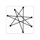 Modernes Minimalistisches Atomprogramm der Sternex Gummistempel (Prägung)