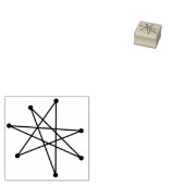 Modernes Minimalistisches Atomprogramm der Sternex Gummistempel (Stempel)