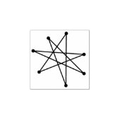 Modernes Minimalistisches Atomprogramm der Sternex Gummistempel (Prägung)