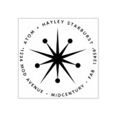 Modernes Minimalistisches Atomprogramm der Sternex Gummistempel (Prägung)