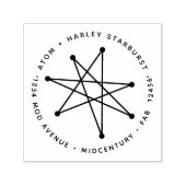 Modernes Minimalistisches Atomprogramm der Sternex Permastempel (Design)