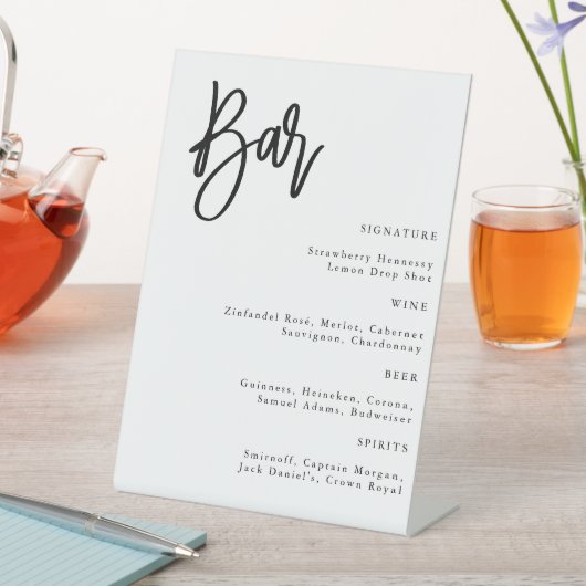 Modernes Minimalistisches Bar für einfache Skripte Sockelschild (In Situ)