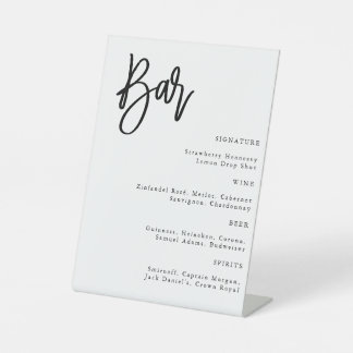Modernes Minimalistisches Bar für einfache Skripte Sockelschild