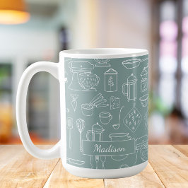 Modernes Minimalistisches Bauernhaus Küche Geschir Kaffeetasse