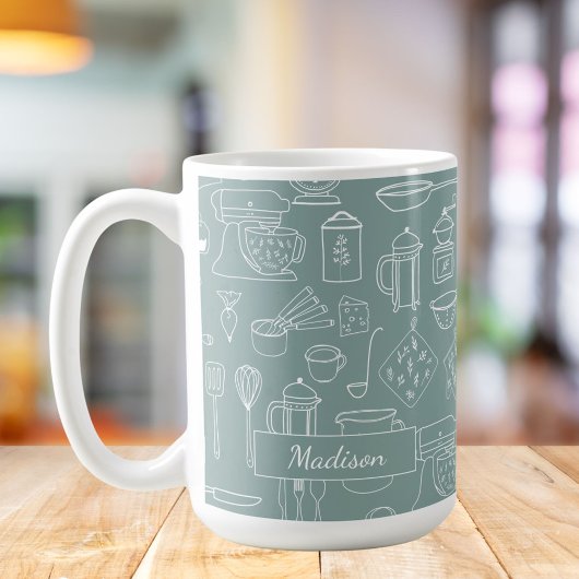Modernes Minimalistisches Bauernhaus Küche Geschir Kaffeetasse