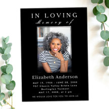 Modernes Minimalistisches Begräbnis Foto Einfache 