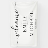 Modernes Minimalistisches Begrüßungsbanner Banner (Vertikal)