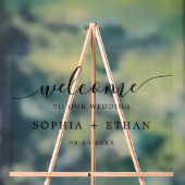 Modernes Minimalistisches Begrüßungszeichen Acrylschild (Neutral)