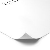 Modernes Minimalistisches Begrüßungszeichen Poster (Ecke)