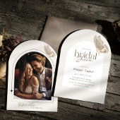 Modernes Minimalistisches Beige-Schmetterling-Brau Einladung