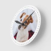 Modernes Minimalistisches, benutzerdefiniertes Fot Runde Wanduhr (Winkel)