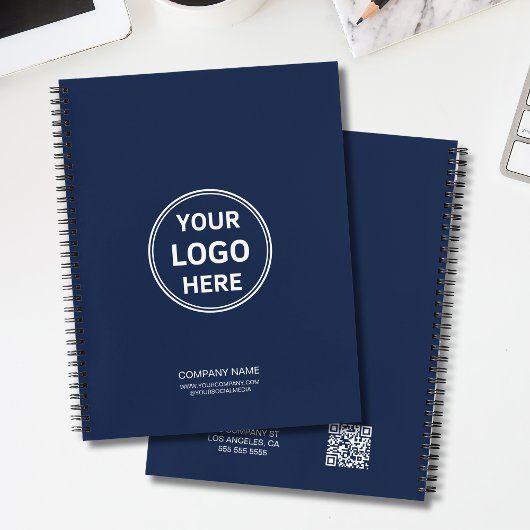 Modernes Minimalistisches Benutzerdefiniertes Logo Notizblock