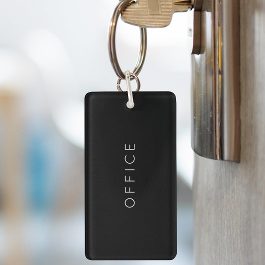 Modernes Minimalistisches benutzerdefiniertes Text Schlüsselanhänger