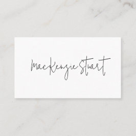 Modernes Minimalistisches Beruflich Einfaches Schw Visitenkarte