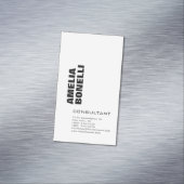 Modernes, Minimalistisches Beruflich Magnetische Visitenkarte (Beispiel)