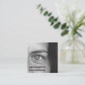 Modernes Minimalistisches Beruflich Quadratische Visitenkarte (Stehend Vorderseite)