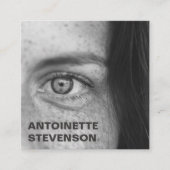 Modernes Minimalistisches Beruflich Quadratische Visitenkarte (Vorderseite)