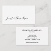 Modernes, minimalistisches beruflich visitenkarte (Vorne/Hinten)