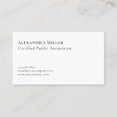 Modernes Minimalistisches Beruflich Visitenkarte (Vorderseite)