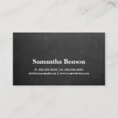 Modernes Minimalistisches Berufliches Aviator-Chal Visitenkarte (Rückseite)