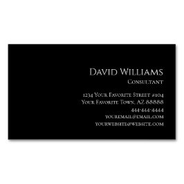 Modernes, Minimalistisches Berufliches Corporate B Magnetische Visitenkarte