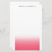 Modernes Minimalistisches Berufliches Einfaches Briefpapier (Vorne/Hinten)