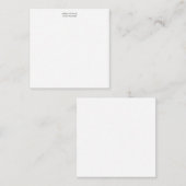 Modernes Minimalistisches Berufliches Einfaches Mitteilungskarte (Vorne/Hinten)