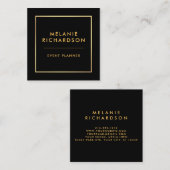Modernes Minimalistisches berufliches elegantes Quadratische Visitenkarte (Vorne/Hinten)