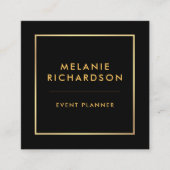 Modernes Minimalistisches berufliches elegantes Quadratische Visitenkarte (Vorderseite)