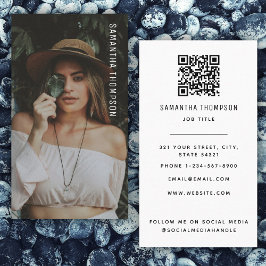 Modernes Minimalistisches Berufliches Foto Visitenkarte