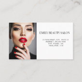 Modernes Minimalistisches Berufliches Foto Visitenkarte (Rückseite)