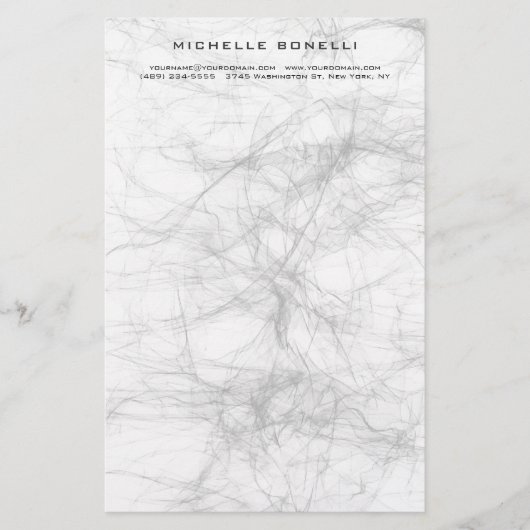 Modernes Minimalistisches Berufliches Graudesign Briefpapier (Vorderseite)