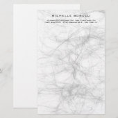 Modernes Minimalistisches Berufliches Graudesign Briefpapier (Vorne/Hinten)
