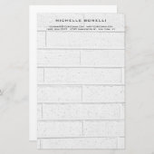 Modernes Minimalistisches Berufliches Grauwandedes Briefpapier (Vorne/Hinten)