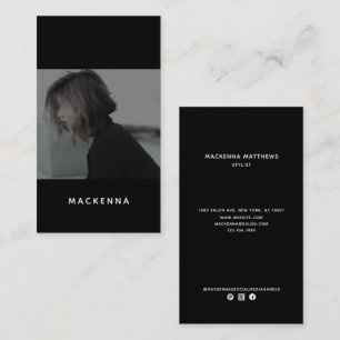 Modernes Minimalistisches Berufliches Haar-Stylist Visitenkarte