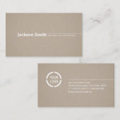 Modernes, minimalistisches berufliches Kraftwerk Visitenkarte (Vorne/Hinten)
