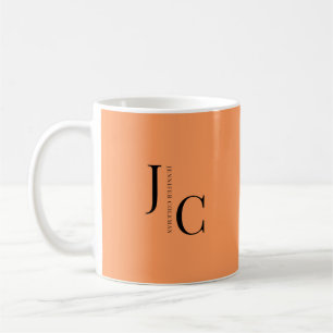 Modernes Minimalistisches Berufliches Monogramm Or Kaffeetasse