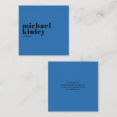 Modernes, minimalistisches berufliches Netzwerk Quadratische Visitenkarte (Vorne/Hinten)