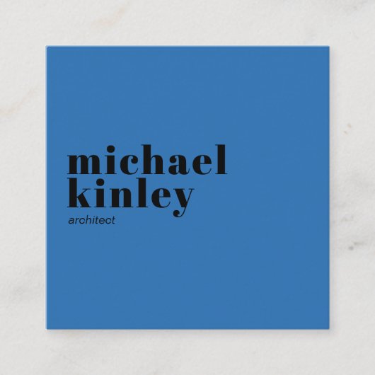 Modernes, minimalistisches berufliches Netzwerk Quadratische Visitenkarte (Vorderseite)