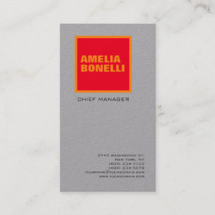 Modernes, Minimalistisches Berufliches Premium Gra Visitenkarte