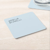 Modernes Minimalistisches Berufliches Schlicht Bla Rechteckiger Pappuntersetzer (angewinkelt)