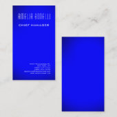 Modernes Minimalistisches Berufliches Schlicht Bla Visitenkarte (Vorne/Hinten)