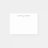 Modernes Minimalistisches Berufliches Schlicht Post-it Klebezettel (Vorderseite)