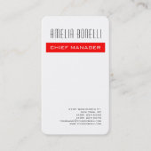 Modernes Minimalistisches Berufliches Schlichtes R Visitenkarte (Vorderseite)