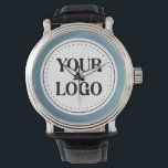 Modernes Minimalistisches Berufliches Schwarz Armbanduhr<br><div class="desc">JEDER KANN DIESES DESIGN BENUTZEN.Sie können das Logo,  das Foto,  den Text und die Farben beliebig anpassen,  bearbeiten oder verändern. Vielen Dank.</div>